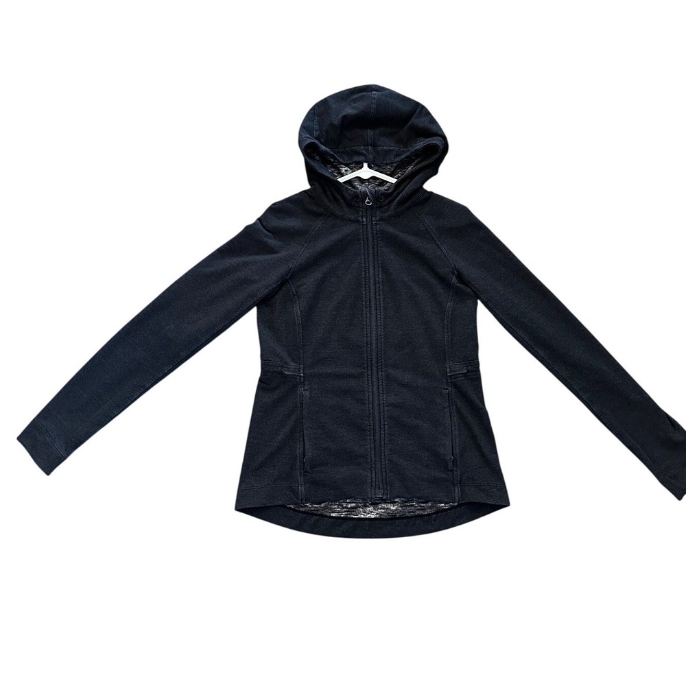 Lululemon Athletica Womens Charcoal Gray Full Zip Hoodie Jacket Size‎ 6